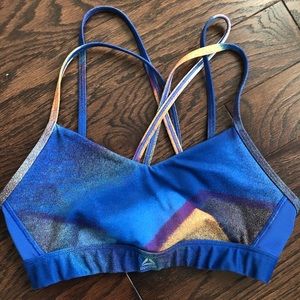 Reebok Lux Strappy Sports Bra Size Small